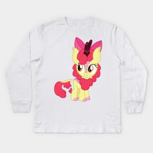 Kirin Apple Bloom Kids Long Sleeve T-Shirt